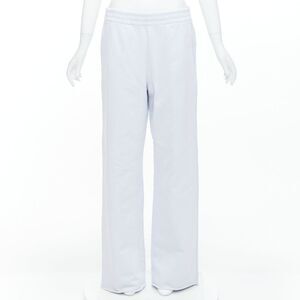 ACNE STUDIOS light blue cotton contrast stitching sweat pants M